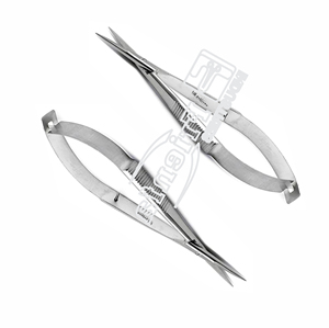 Tijeras rectas Castroviejo para cirugía de dentista Fórceps de extracción de dientes de acero inoxidable para tratamiento de dientes - Product Image 1
