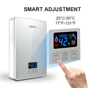 Chauffe-eau intelligent contrôlé par WiFi 6KW, conception mince étanche IPX4 économe en énergie pour la salle de bain d'hôtel, source électrique - Product Image 6