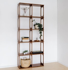 Modern <b>Wooden</b> <b>Bookcase</b> Display Storage Rack Floor Standing Shelf Unit for Living Room Home Office - Product Image 1