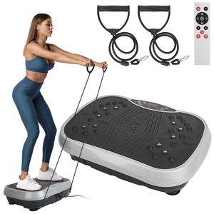 Plateforme vibrante pour entraînement à domicile, équipement de fitness complet avec bandes de résistance et télécommande, équipement de gym à domicile - Product Image 1