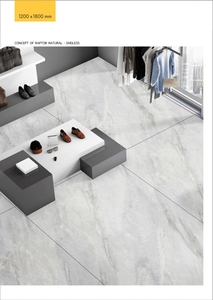 Carreaux de sol en porcelaine naturelle Raptor, texture pierre mate, 1200x1800mm, pour intérieur, salon - Product Image 2