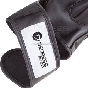 Equipo profesional de MMA Marrón Cuero híbrido PU Perforación Lucha Guantes de MMA Logotipo impreso XXL - Product Image 6