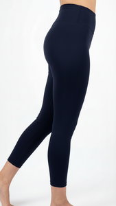 Leggings de sport pour femmes, taille haute, bleu marine profond, OEM personnalisé, pantalon de yoga compressif, vêtements de sport actifs - Product Image 4