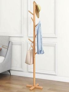 Optional Styles Wooden Corner Coat <b>Hanger</b> Floor <b>Space</b> <b>Saving</b> Stand Rack with Modern Design for Bedroom - Product Image 4