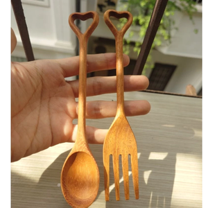 Petite cuillère en bois, cuillère miniature en bois, fabrication artisanale, vente en gros directe d'usine du Vietnam, étiquette personnalisée, cuillère cadeau, forme d'animal, chat, lapin - Product Image 2