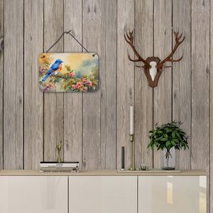 Bluebird cuisine mur porte suspendus imprime aluminium métal signe pour la décoration intérieure multicolore 8HX12W pour Bar et salle de bain Plaque - Product Image 4