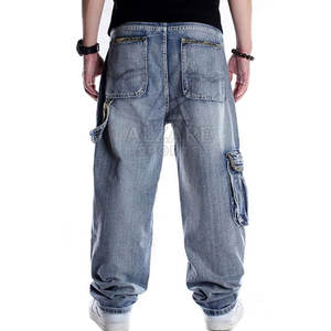 Pantalones Vaqueros Anchos y Holgados para Moda Urbana Moderna, Pantalones Vaqueros Clásicos Holgados con Detalle de Costuras Resistentes - Product Image 2