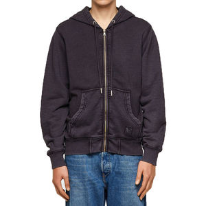Sweat-shirt à capuche zippé en polaire pour homme, style streetwear personnalisé, vente en gros - Product Image 6
