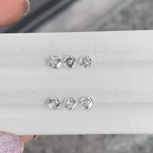 Diamantes Sueltos de Corte Hexagonal, Cultivados en Laboratorio, Color D, VVS+, Certificados por IGI, Diamantes Pequeños Ursh, 1.88 TCW, Lote de 6 Piezas, Piedras de Acento Laterales Únicas - Product Image 3