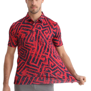 เสื้อโปโลชายลายม้าลาย แขนสั้น ทรงปกติ สวมใส่สบาย ผ้าถัก ระบายอากาศได้ดี โพลีเอสเตอร์ ลายสัตว์ - Product Image 6
