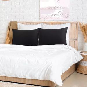 ปลอกหมอนผ้าฝ้ายสีพื้น นุ่ม ระบายอากาศได้ดี ปลอกหมอนตกแต่งบ้าน โซฟาทันสมัย ห้องนอน ห้องนั่งเล่น ขายส่ง ชุด 2 ชิ้น - Product Image 4