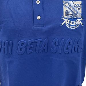 Phi Beta Sigma Premium Embossed <b>Polo</b> <b>Shirt</b> for Men Comfortable Fit High Quality Greek <b>Fraternity</b> Apparel Casual Wear - Product Image 6
