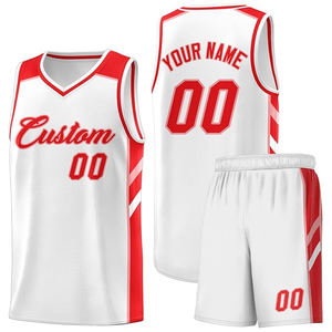 Ensemble d'uniformes de basketball personnalisés, logo d'équipe, nom, numéro, impression par sublimation, broderie, applique, logo 3D, vêtements 100% personnalisés - Product Image 1