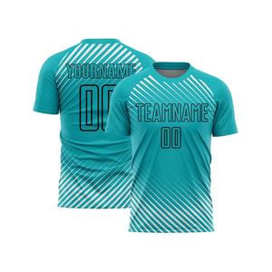 Fournisseur direct d'usine, ensemble d'uniformes de football à manches courtes en polyester sublimé à 100 %, prix abordable, nouveau style - Product Image 1