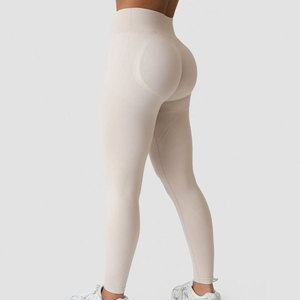 Women Scrunch Butt V <b>Shape</b> High Waist <b>Legging</b> Compression Slim Tight High Elastane Sportswear Running Exercise Training Pants - Product Image 5