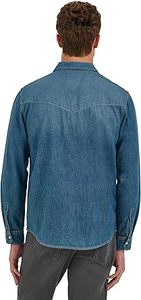 Chemise en jean décontractée pour homme, coupe ample, haute qualité, séchage rapide, respirante, boutonnée, légère, délavée, style urbain, longue - Product Image 6