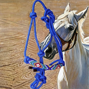 High Strength Customizable Leather Horse <b>Halter</b> Rope <b>Halter</b> with Riding Feature Comfortable RSI Brand - Product Image 3