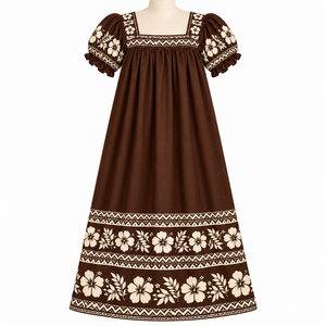 Vestidos Mumu Casuales para Mujer, Personalizados en Color y Silueta, para un Movimiento Fácil, Vestidos Mumu de Media Manga con Estampado Sublimado Sólido - Product Image 4