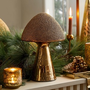 Figurines décoratives en verre soufflé à la main de luxe en forme de champignon, décoration moderne pour les espaces de vie - Product Image 4