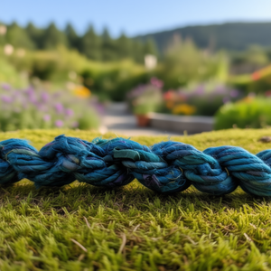 Recycled Sari Silk Twisted <b>Ribbon</b> <b>Yarn</b>-Gentle Sea 0.5 Inch 40m Per 100g Handcrafted Weaving Thread - Product Image 3