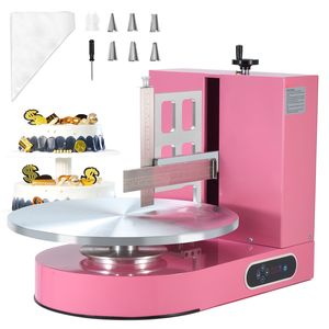Macchina Elettrica per Decorazione Torte con Bassa Rumorosità e Piatto Girevole Regolabile per Spalmare Crema e Applicare Glassa - Product Image 1