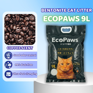 Litière pour chat biodégradable à faible teneur en poussière, granulés blancs agglomérants, bentonite de sodium organique, écologique, jetable dans les toilettes, avec parfum - Product Image 2
