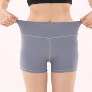 Shorts décontractés pour hommes, taille haute, couleur unie, en toile respirante, avec logo tricoté à l'avant, style sportswear - Product Image 4