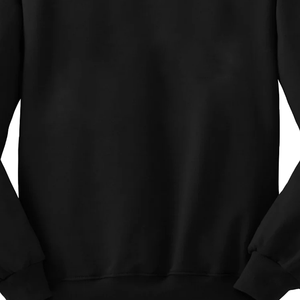 Men Black Fleece Sublimation Sweatshirt Custom Oversized Crew Neck Pullover Heavyweight Streetwear Cotton <b>Blend</b> Fraternity Wear - Product Image 6