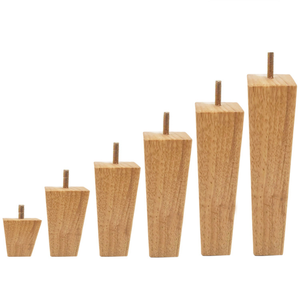 Custom Wooden Square Sofa <b>Legs</b> Solid Wood Furniture <b>Legs</b> for Couch Cabinet <b>Table</b> OEM Supply Solid Wood Square Furniture <b>Legs</b> - Product Image 1