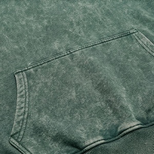 Custom Zip Up <b>Distress</b> Patch Acid Wash Hoodie Sweatpants Set Flared Tracksuit Men Gym Fitness Streetwear Athletic Gear - Product Image 5