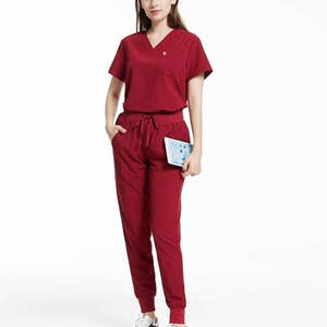 Soft Comfortable Fabric Uniform Set For Long <b>Working</b> Hours Women <b>Scrub</b> Suit Durable Professional Apparel Women <b>Scrub</b> Suit - Product Image 4