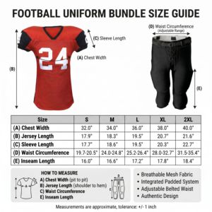 Conjunto de Uniforme de Fútbol Americano Personalizado para Hombre, Camiseta Roja con Cuello en V, Manga Corta, Malla Transpirable, Verano, con Número 24 y Pantalones Negros - Product Image 3