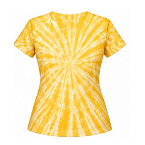 Camiseta Tie Dye para mujer, camiseta de manga corta con estampado gráfico moderno, ropa informal cómoda para damas modernas - Product Image 2