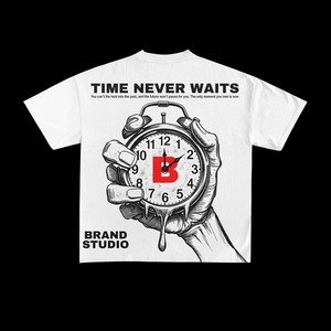 เสื้อยืดคอกลมพิมพ์ลายกราฟิกคุณภาพพรีเมียมสำหรับผู้ชาย ทรงหลวม ผลิตโดยผู้ผลิตมืออาชีพ ผลิตในปากีสถาน TRADEEM SPORTS - Product Image 2