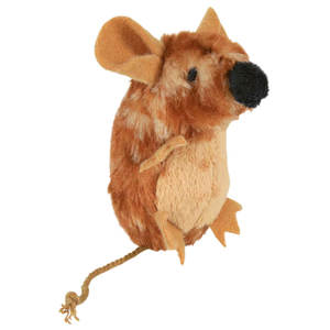 Ratón de Peluche de 8 cm con Catnip y Sonido, Juguete Interactivo para Mascotas con Movimiento - Product Image 1