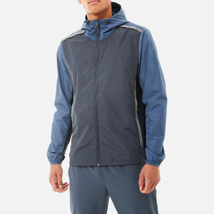 Wholesale Bulk Custom Men Breathable Nylon Zip-Up Windbreaker <b>Jacket</b> and <b>Shorts</b> Two-Piece Set Pakistan Made OEM Service - Product Image 3
