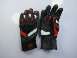 Customized Leather Motorcycle Racing <b>Gloves</b> Breathable Touchscreen Winter Cycling Outdoor Sports Short Finger Long - Product Image 3