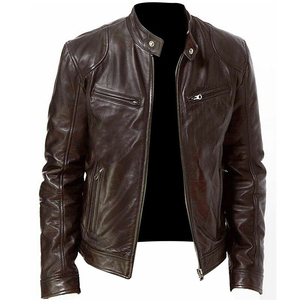 Men's Winter Fashion Leather <b>Jacket</b> High Quality Genuine Cowhide <b>Buffalo</b> Men Leather <b>Jackets</b> Wholesale Price Made in Pakistan - Product Image 1
