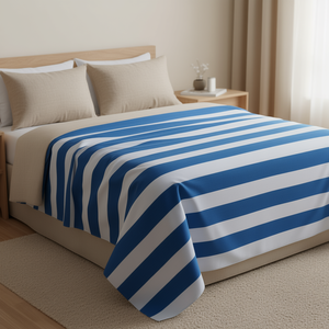 Cubrecama a Rayas Azules 135 FUNDA COLCHON, Elegante Cubrecama para Cama - Product Image 2