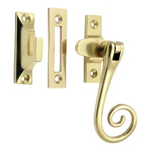 Loquet de fenêtre en laiton de haute qualité, détachable, à double amortisseur, pour quincaillerie de fenêtre en bois, installation par vis COSHIK EXPORTS - Product Image 2