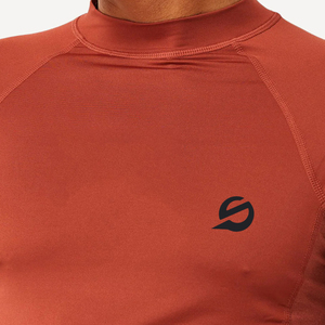 Rashguard à manches longues pour homme, couleur personnalisée, séchage rapide, sans couture, antibactérien, Spandex/Polyester, haute qualité - Product Image 4