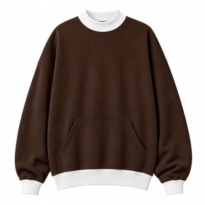 High Quality Custom <b>Women</b>’s Mock Neck Casual Pullover Oversized <b>Long</b> Sleeve <b>Sweatshirt</b> Relaxed Comfortable Everyday Style - Product Image 4