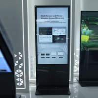 Señalización Digital de Pie para Interiores, Pantalla de 49 Pulgadas, Tótem Táctil Android, Pantallas LCD para Publicidad