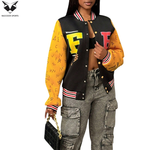 Lightweight Comfortable Stretchable Fabric OEM Customized Logo Unique Design Adult Wear Autumn College Baseball Varsity <b>Jackets</b> - Product Image 3