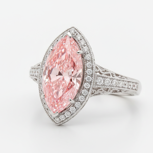 Aniva Diamant rose vif fantaisie de 10,02 ct, taille marquise, cultivé en laboratoire, certifié IGI, VS1, excellente taille, CVD HPHT, pierre libre pour bijoux - Product Image 5