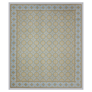 Ensemble de draps en coton doux pour lit king size, bleu et or, imprimé traditionnel avec 2 taies d'oreiller pour un usage quotidien - Product Image 4