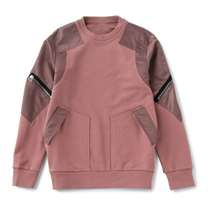 เสื้อสเวตเชิ้ตคอกลม แขนยาว สีพื้น ผ้าถัก คอตตอน ยูนิเซ็กส์ สไตล์ลำลอง ใส่ได้ทุกโอกาส ทรงปกติ มีกระเป๋า - Product Image 1