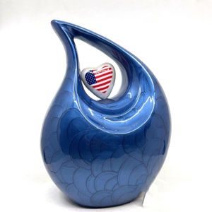 Luxury Aluminum Tear Drop Cremation <b>Memorial</b> <b>Keepsake</b> Urn Ash Holder Featuring Durable Exterior Craftsmanship Style - Product Image 6