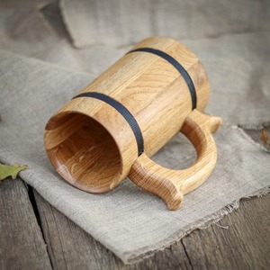 Mug à café en bois authentique de qualité supérieure, exporté d'Inde, création artisanale, vaisselle de qualité, design de produit. - Product Image 1