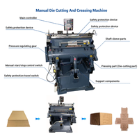 Manual Feeding Paper Creasing And Die Cutting Machine For Corrugated Cardboard Making Carton Box Machinery Machine